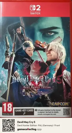 Devil May Cry 5 Nintendo Switch 2, Germany box front