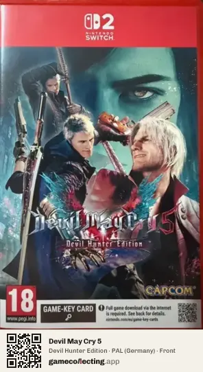 Devil May Cry 5 Nintendo Switch 2, Germany box front