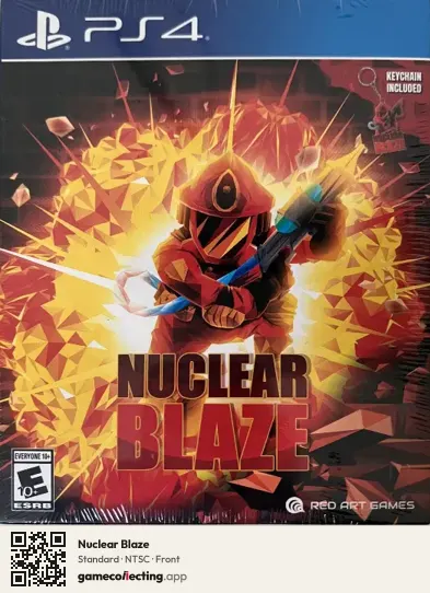 Nuclear Blaze PlayStation 4, NTSC box front