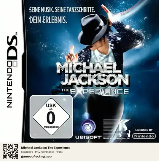 Michael Jackson: The Experience Nintendo DS, Germany box front