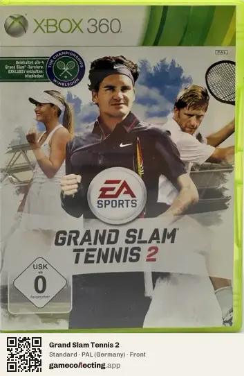 Grand Slam Tennis 2 Xbox 360, Germany box front
