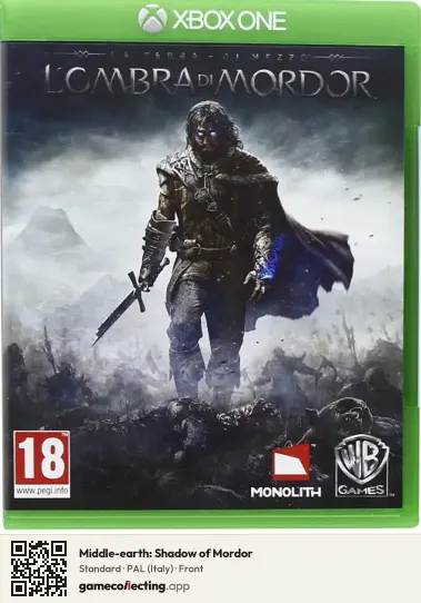 Middle-earth: Shadow of Mordor Xbox One, Italy box front