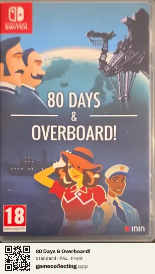 80 Days & Overboard! Nintendo Switch, PAL box front