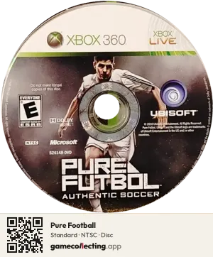 Pure Football Xbox 360, NTSC disc
