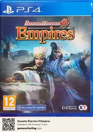 Dynasty Warriors 9 Empires PlayStation 4, France box front