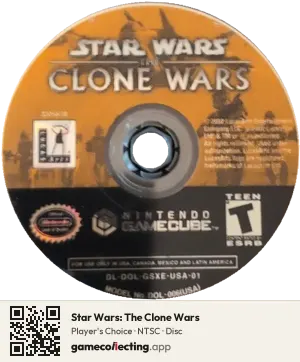 Star Wars: The Clone Wars Nintendo GameCube, NTSC disc