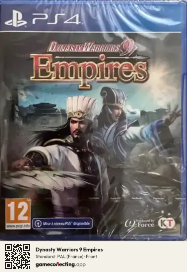 Dynasty Warriors 9 Empires PlayStation 4, France box front