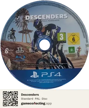 Descenders PlayStation 4, PAL disc