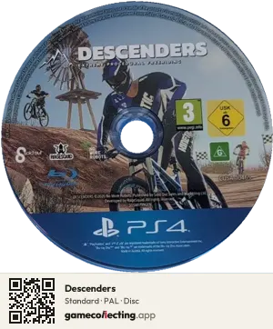 Descenders PlayStation 4, PAL disc