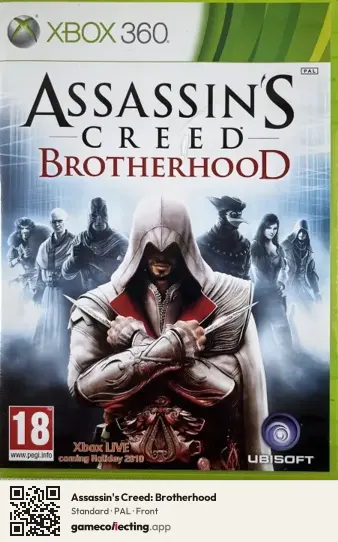 Assassin's Creed: Brotherhood Xbox 360, PAL box front