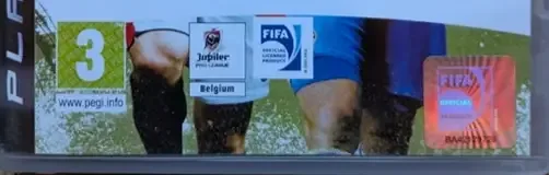 FIFA 10, the PEGI square on its front