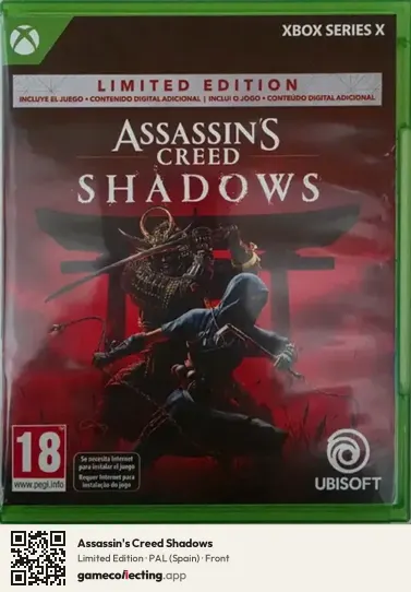 Assassin's Creed Shadows Xbox Series X, Spain box front