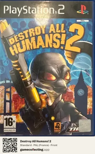 Destroy All Humans! 2 PlayStation 2, France box front