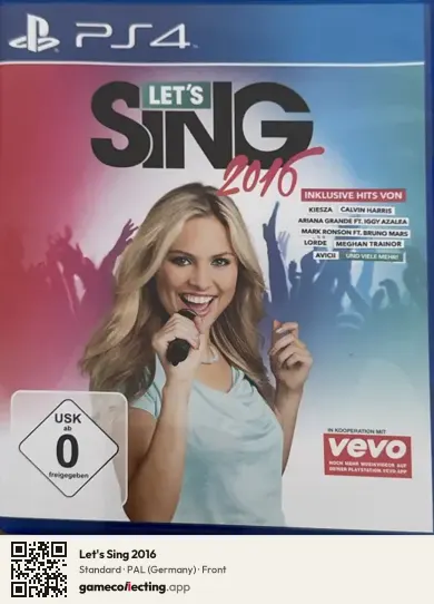 Let's Sing 2016 PlayStation 4, Germany box front