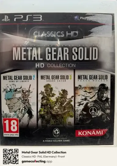 Metal Gear Solid HD Collection PlayStation 3, Germany box front