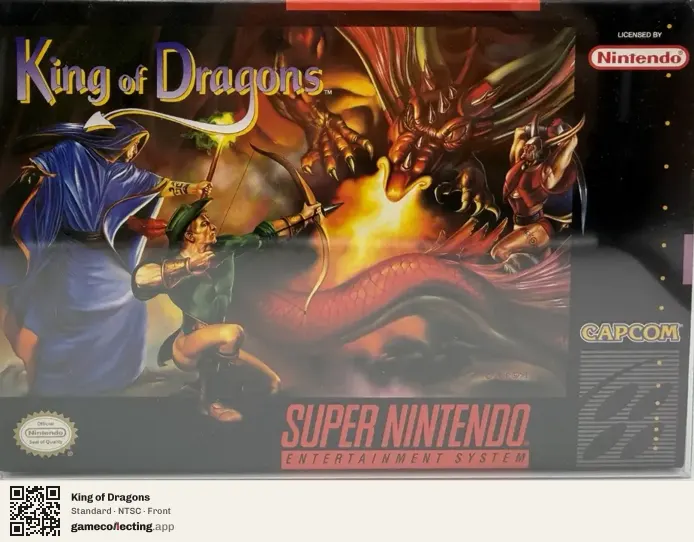 King of Dragons Super Nintendo Entertainment System, NTSC box front