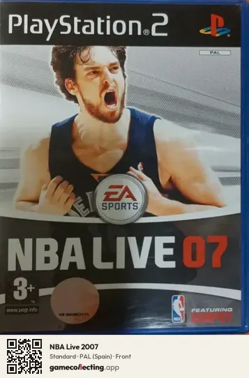 NBA Live 2007 PlayStation 2, Spain box front