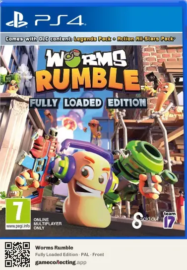 Worms Rumble PlayStation 4, PAL box front