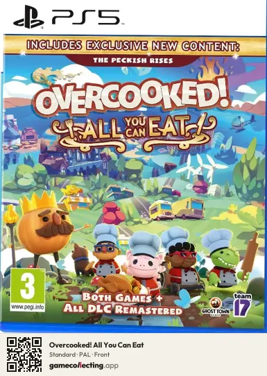Overcooked! All You Can Eat PlayStation 5, PAL box front