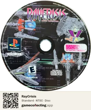 RayCrisis PlayStation, NTSC disc