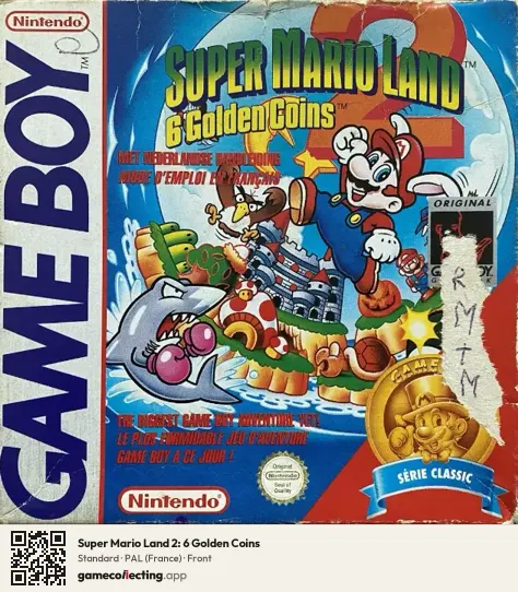 Super Mario Land 2: 6 Golden Coins Game Boy, France box front