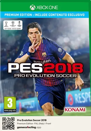Pro Evolution Soccer 2018 Xbox One, Italy box front