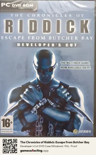The Chronicles of Riddick: Escape from Butcher Bay Computer, PAL box front