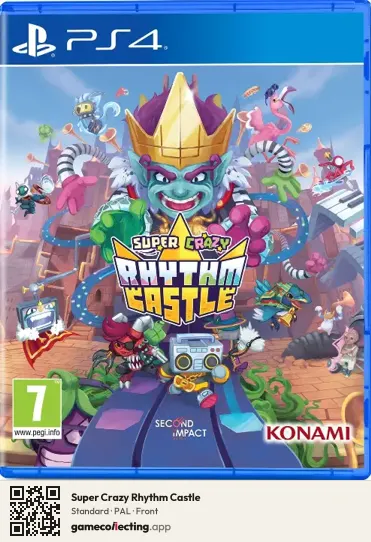 Super Crazy Rhythm Castle PlayStation 4, PAL box front