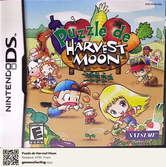 Puzzle de Harvest Moon Nintendo DS, NTSC box front