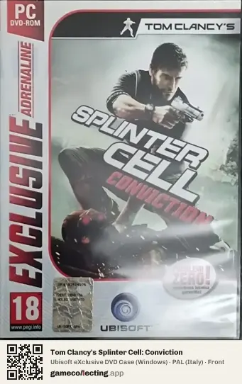 Tom Clancy's Splinter Cell: Conviction Computer, Italy box front