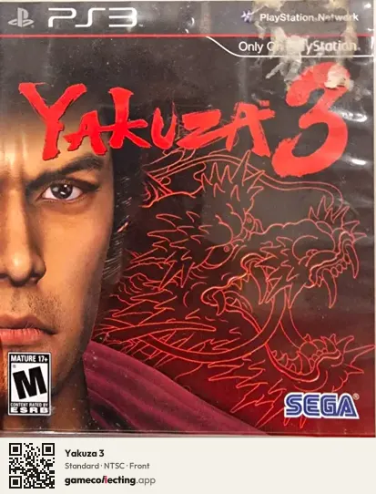 Yakuza 3 PlayStation 3, NTSC box front