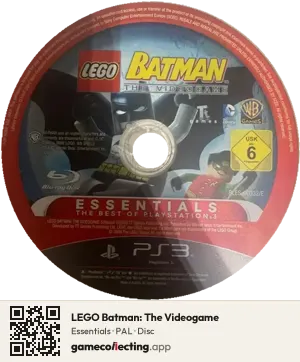 LEGO Batman: The Videogame PlayStation 3, PAL disc