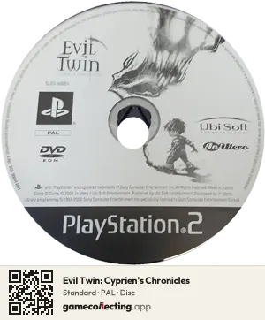 Evil Twin: Cyprien's Chronicles PlayStation 2, PAL disc