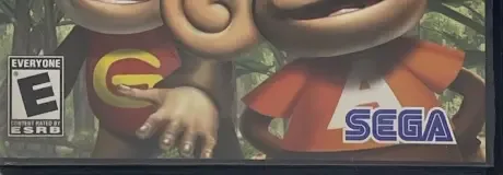 Super Monkey Ball Deluxe, the ESRB box on its front