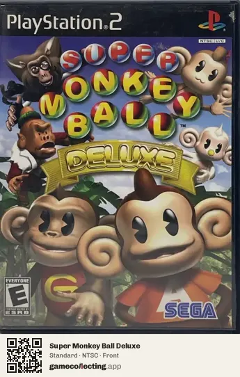 Super Monkey Ball Deluxe PlayStation 2, NTSC box front