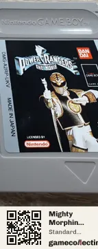 Mighty Morphin Power Rangers: The Movie Game Boy, PAL cartridge label