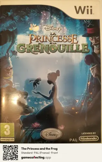 The Princess and the Frog Nintendo Wii, France box front