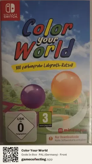 Color Your World Nintendo Switch, Germany box front