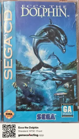 Ecco the Dolphin Sega Mega-CD / Sega CD, NTSC box front