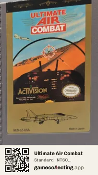 Ultimate Air Combat Nintendo Entertainment System, NTSC cartridge label