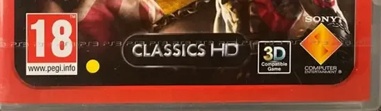 God of War: Origins Collection, the PEGI square on its front