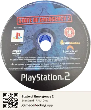 State of Emergency 2 PlayStation 2, PAL disc