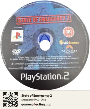 State of Emergency 2 PlayStation 2, PAL disc