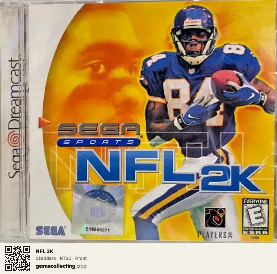 NFL 2K Sega Dreamcast, NTSC box front
