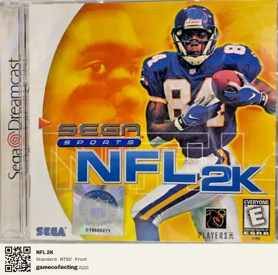 NFL 2K Sega Dreamcast, NTSC box front