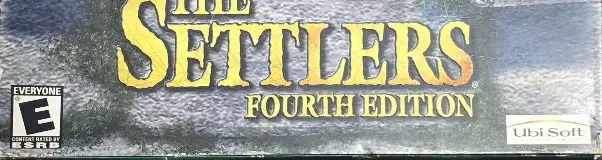 The Settlers IV, the ESRB box on its front