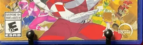 Mighty Morphin Power Rangers: Rita's Rewind, the ESRB box on its front