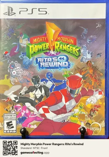 Mighty Morphin Power Rangers: Rita's Rewind PlayStation 5, NTSC box front