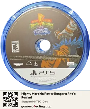 Mighty Morphin Power Rangers: Rita's Rewind PlayStation 5, NTSC disc