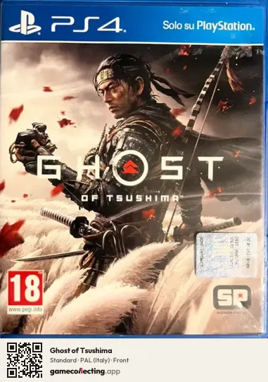 Ghost of Tsushima PlayStation 4, Italy box front